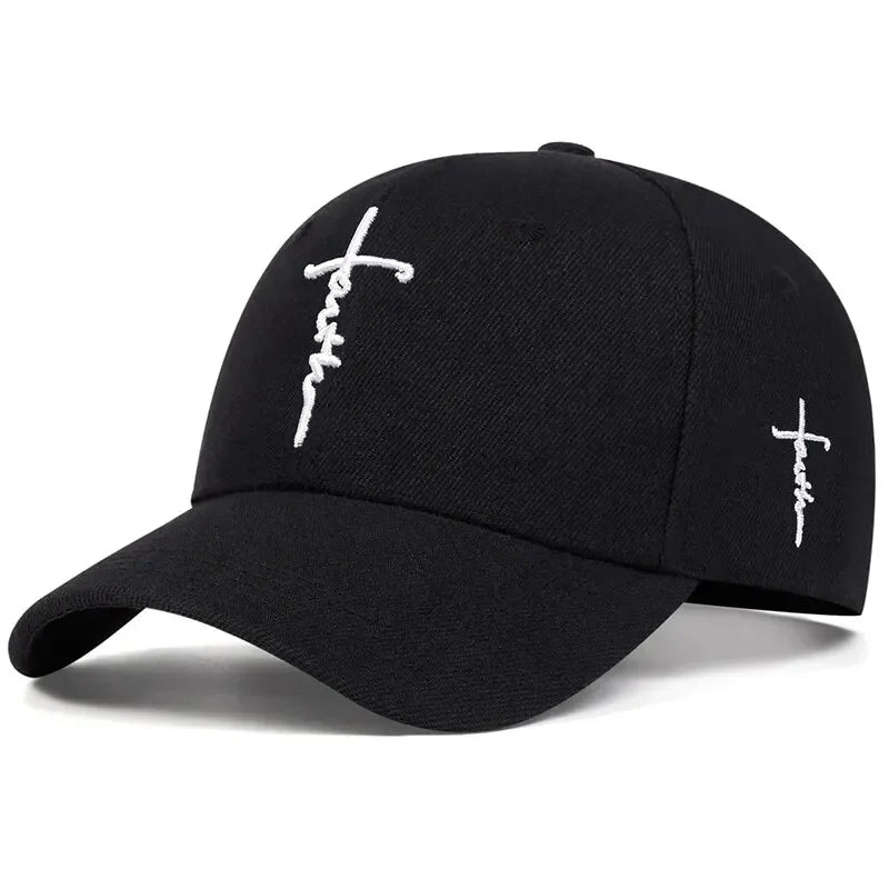 embroidered faith cap