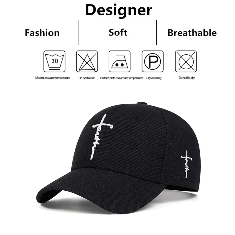 embroidered faith cap