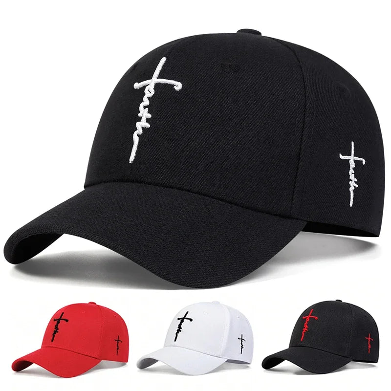 embroidered faith cap