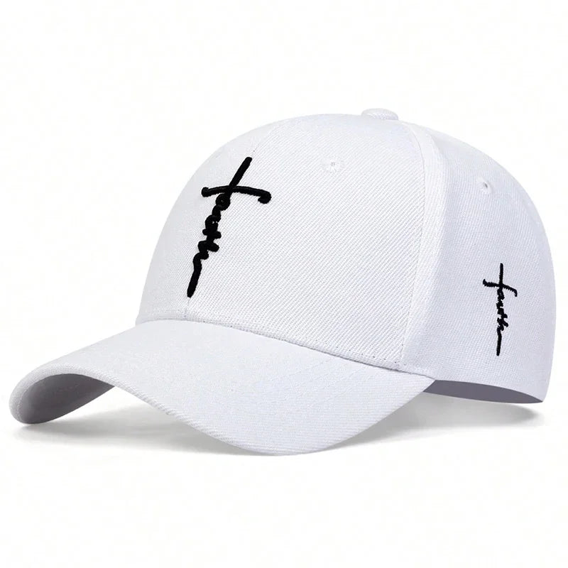 embroidered faith cap