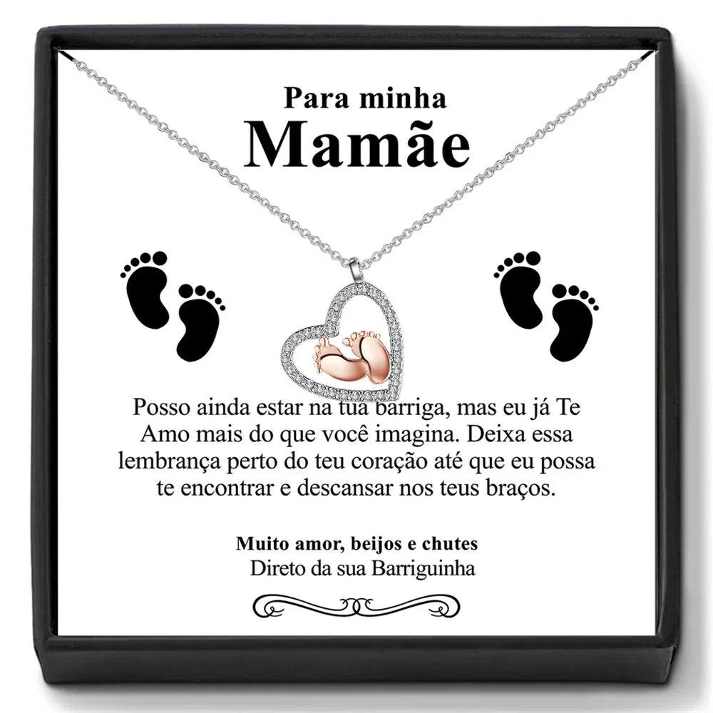 Baby Feet Pendant Necklace