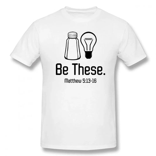 T-shirt is "Salt and Light"
