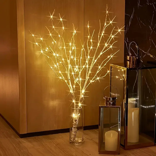 Glowing Artificial Birch Branches